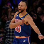 Warriors’ Steph Curry sets a new NBA 3-point record