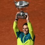 Rafael Nadal wins 14th and 22nd Grand Slam titles at French Opens, extending his lead over Federer and Djokovic