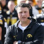 Brian Ferentz, the offensive coordinator for Iowa, won’t be back in 2024