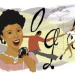 Google doodle celebrates the 122nd birthday of Adelaide Hall, a jazz singer