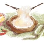 Google doodle honors Papeda or Bubur Sagu; a delicious sago porridge that’s a staple in Eastern Indonesia