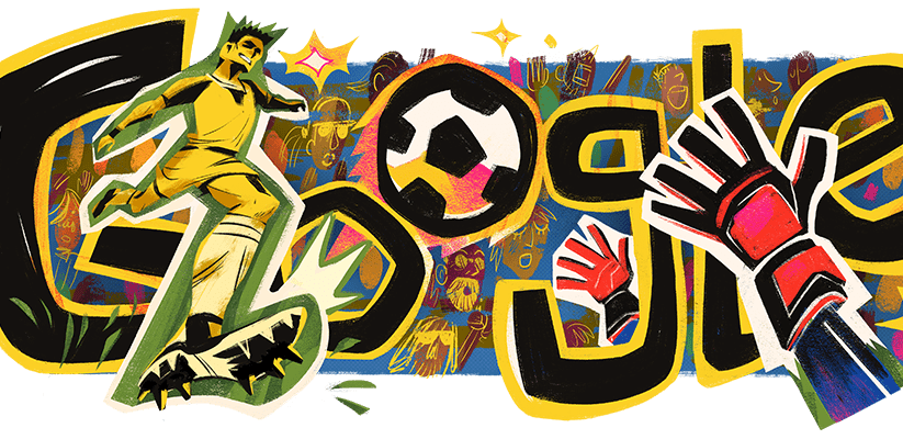 Google doodle celebrates the kickoff of CONMEBOL Copa América 2024