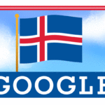 Google doodle celebrates the Icelandic National Day