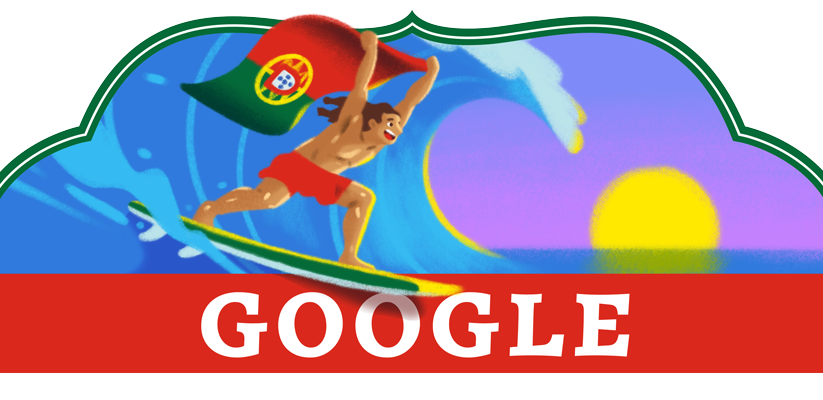 Google doodle celebrates the Portugal National Day