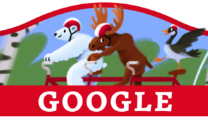 Google doodle celebrates the Canada Day