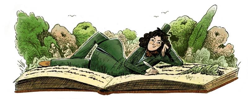 George Sand: Google doodle celebrates the Birthday of French novelist and memoirist of the 19th century