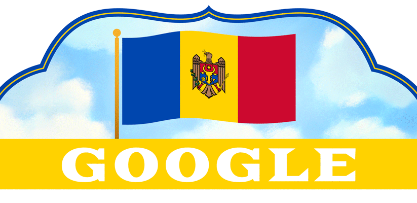 Google doodle celebrates the Republic of Moldova’s Independence Day