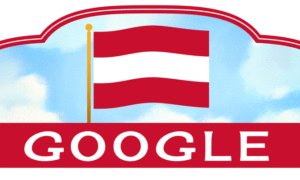 Google doodle celebrates the Austrian National Day