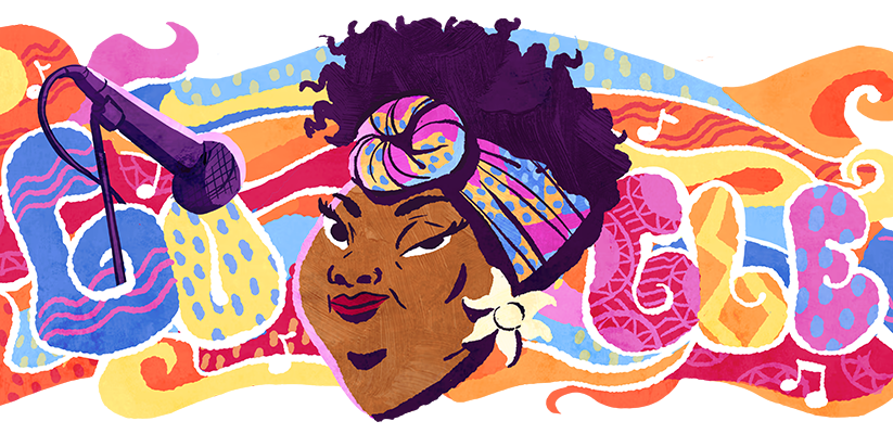 Google doodle celebrates the life and legacy of award winning Irish, Nigerian, British musician Lizzie Emeh