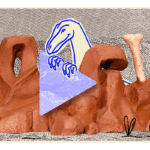 Google doodle honors the Staurikosaurus, one of the the oldest dinosaurs ever discovered