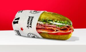 Jimmy John’s Introduces Pickle Lovers’ Dream Sandwich — No Bread, Just Giant Pickles