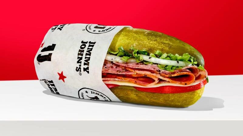 Jimmy John’s Introduces Pickle Lovers’ Dream Sandwich — No Bread, Just Giant Pickles