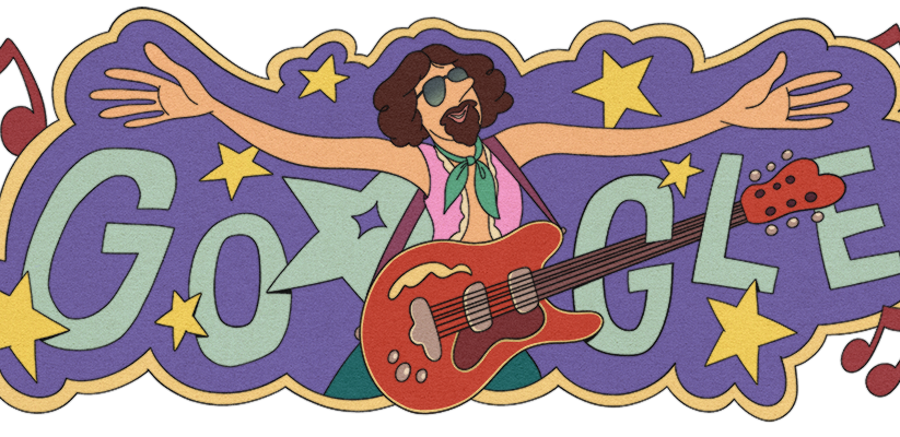 Google doodle celebrates the Brazilian rock composer and musician ‘Raul Seixas’