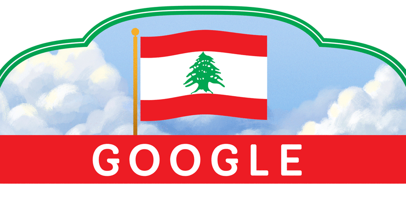 Google doodle celebrates the Lebanon’s Independence Day