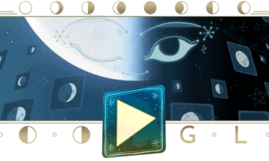 Google doodle celebrates the November’s final Half Moon!