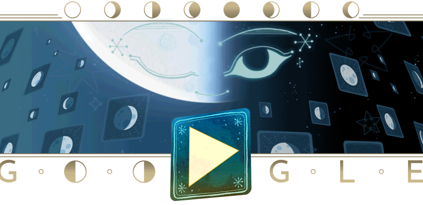 Google doodle celebrates the November’s final Half Moon!