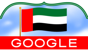 Google doodle celebrates the National Day in the United Arab Emirates